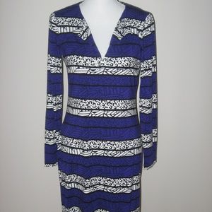 DIANE VON FURSTENBERG Long Sleeve Pullover Dress